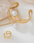Luxury Gold Pearl Set