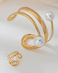 Luxury Gold Pearl Set