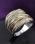 Vintage Layer Gold & Silver Ring