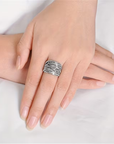 Vintage Layer Gold & Silver Ring