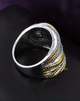 Vintage Layer Gold & Silver Ring