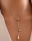 Luxury Gold Drop Dangle Set