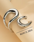 Minimal Golden Cuff Bracelet