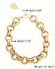 Golden Chain Braided Bracelet