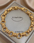 Elegant Gold Chain Braided Bracelet