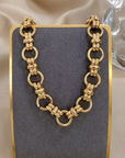 Elegant Gold Chain Braided Bracelet