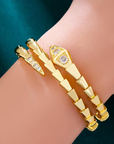 Snake Punk Gold Bracelet