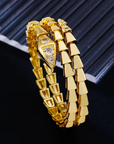 Snake Punk Gold Bracelet