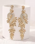 Cocktail Crystal Dangling Earrings