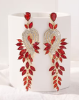 Cocktail Crystal Dangling Earrings