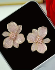 Elegant Flower Stud Earrings