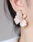Elegant Flower Stud Earrings