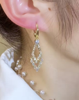 Exquisite Double-Layer Hollow Earrings