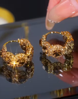 Inlaid Zirconia Sparkling Earrings