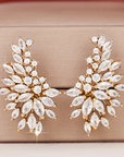 Elegant Zirconia Flower Earrings