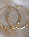 Large Hoop Gold Earrings