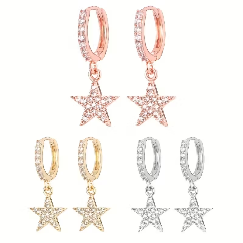 Elegant Bright Star Earrings