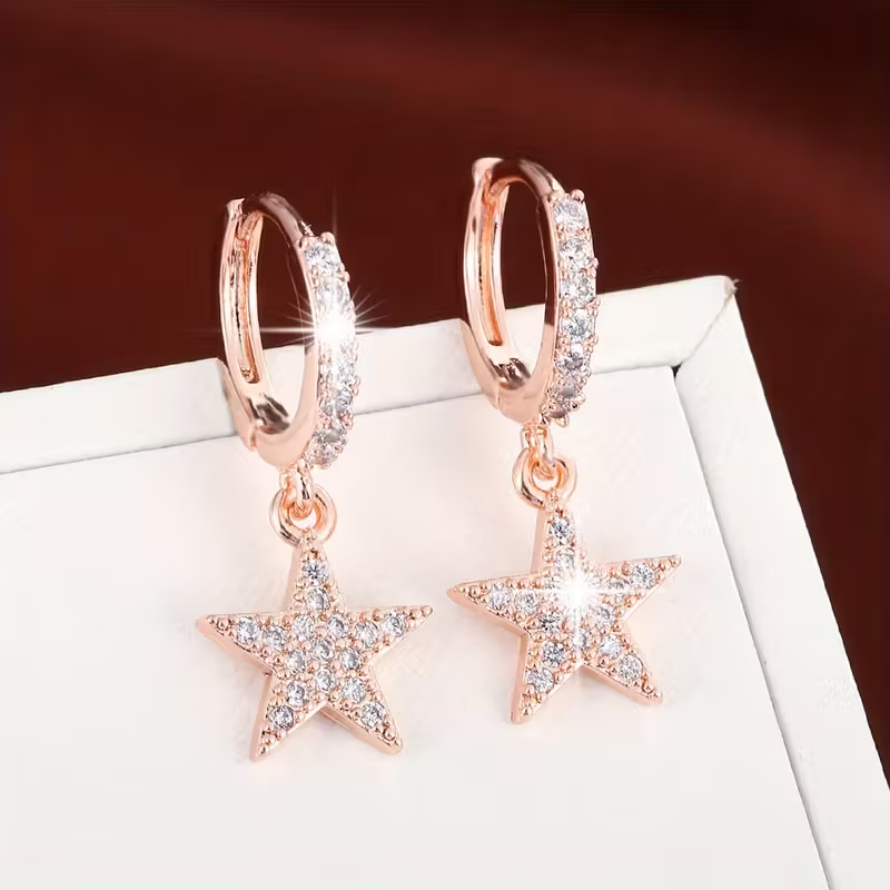 Elegant Bright Star Earrings