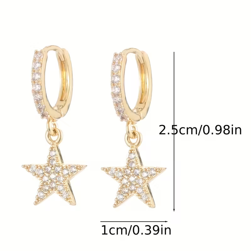 Elegant Bright Star Earrings