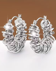 Temper Flower Roll Earrings