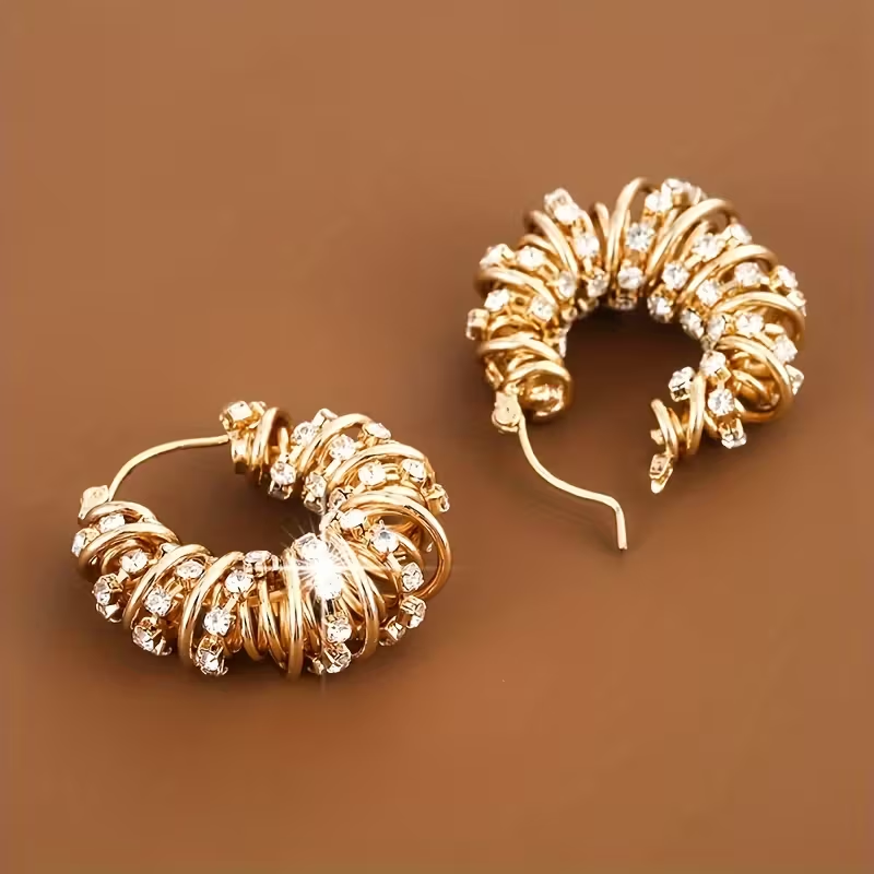 Temper Flower Roll Earrings