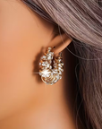 Temper Flower Roll Earrings