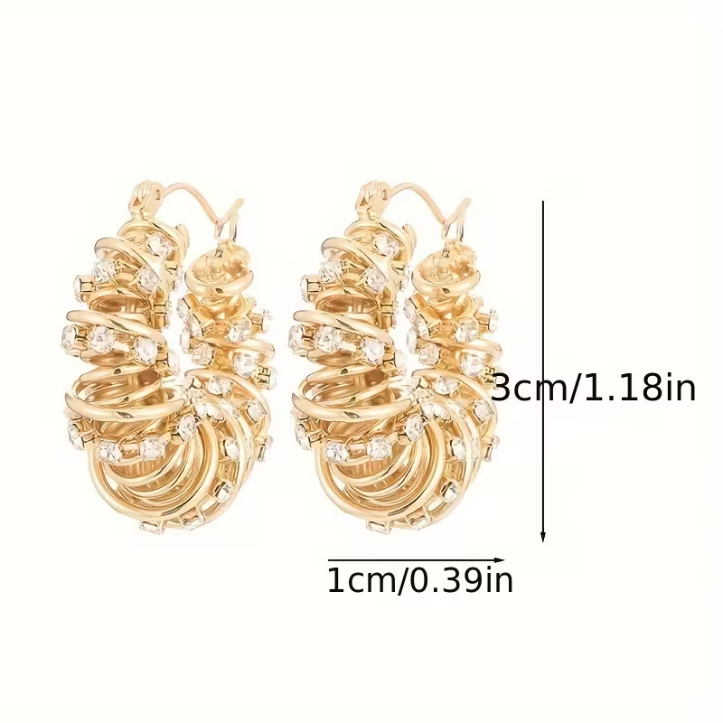 Temper Flower Roll Earrings