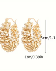 Temper Flower Roll Earrings