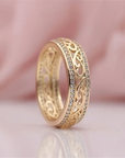 Bright Hollow Gold Ring
