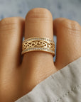 Bright Hollow Gold Ring