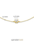 Cléa Zirconia Stone Set | Gold