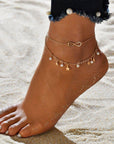 Infinity Anklet Bracelet + Pearls and Stars