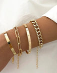 Elan Mercer Bracelet Set | White Gold