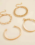 Elan Mercer Bracelet Set | White Gold