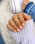 Adjustable Elegant Golden Branch Ring