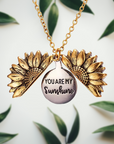 Silver Sunflower Pendant